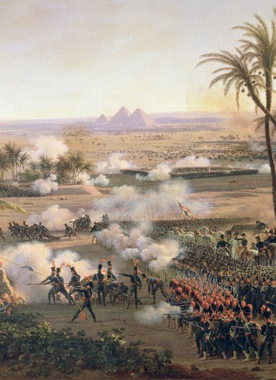 Battle of the Pyramids, 21st July 1798 (detail) by Louis Lejeune